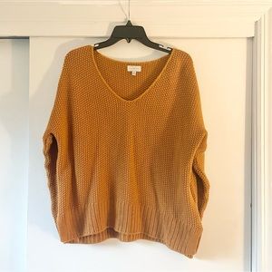 NWOT Lucky Brand Mustard Slouchy Knit Sweater